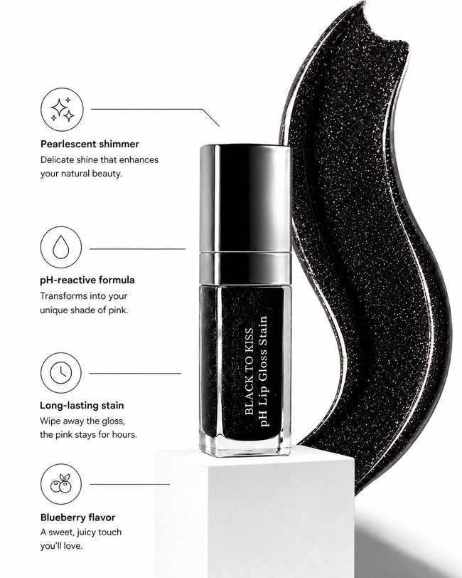 BLACK TO KISS – pH Lip Gloss Stain